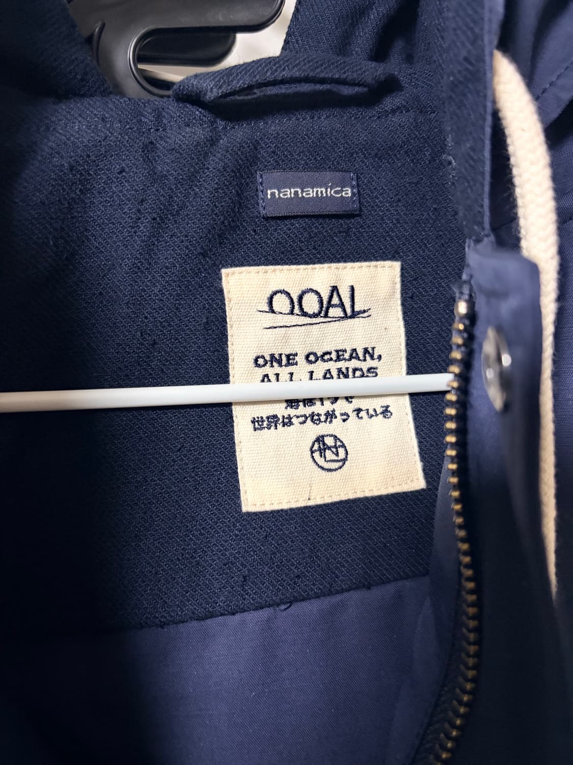 나나미카 26SS 네이비 나일론 트윌 후드 집업 자켓 상품이미지7