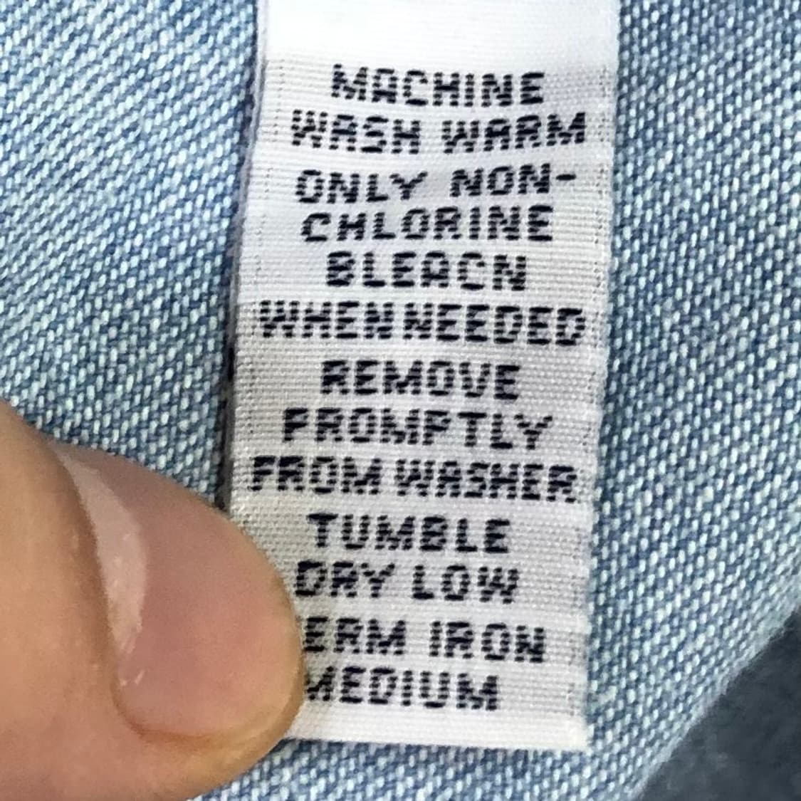 L 폴로 데님 셔츠 상품이미지4