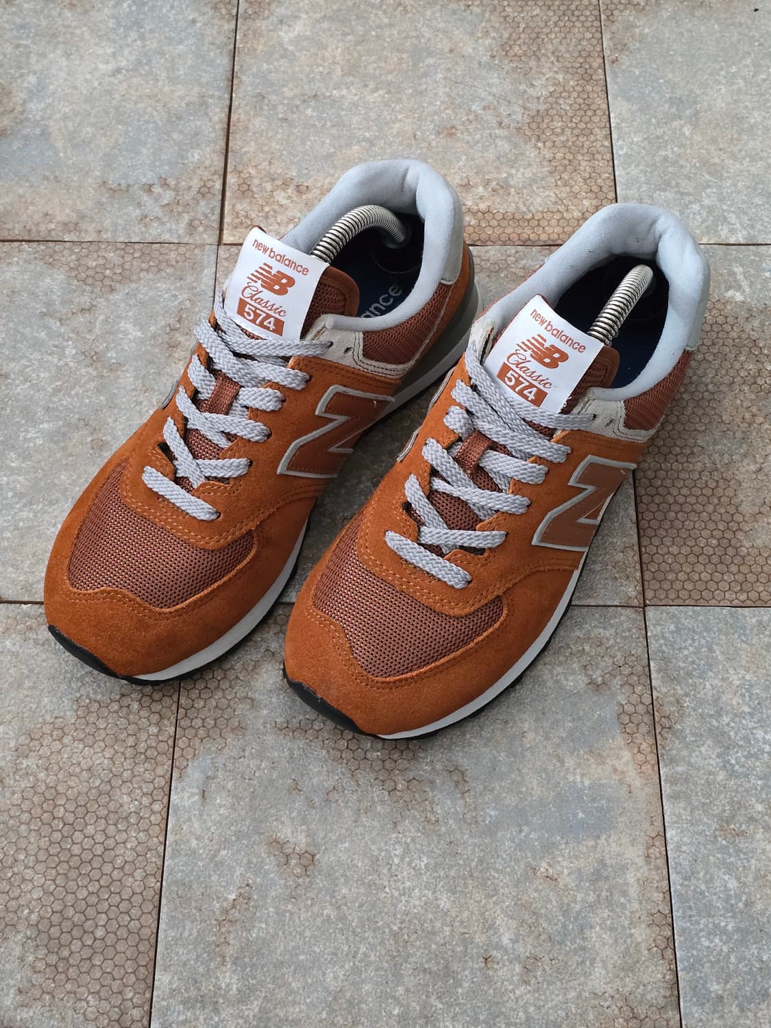 (240)뉴발란스 574 오렌지 상품이미지1