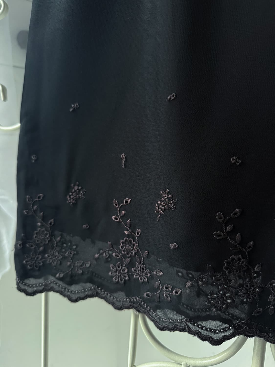 Floral Embroidered Skirt 0110 상품이미지3