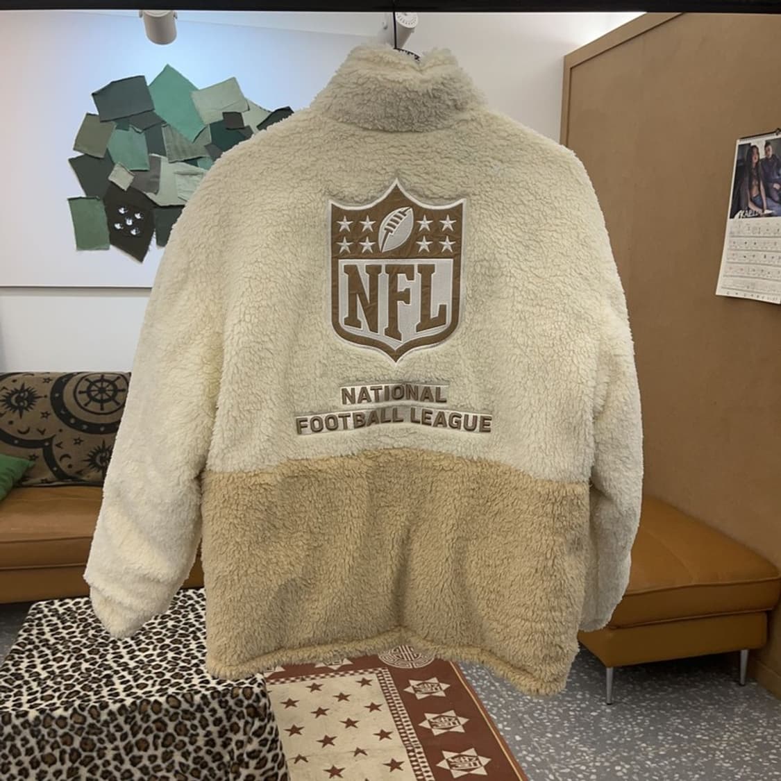 NFL 파일론 유니크 캐주얼 폭닥 리버시블 후리스 패딩 M C09346 상품이미지5