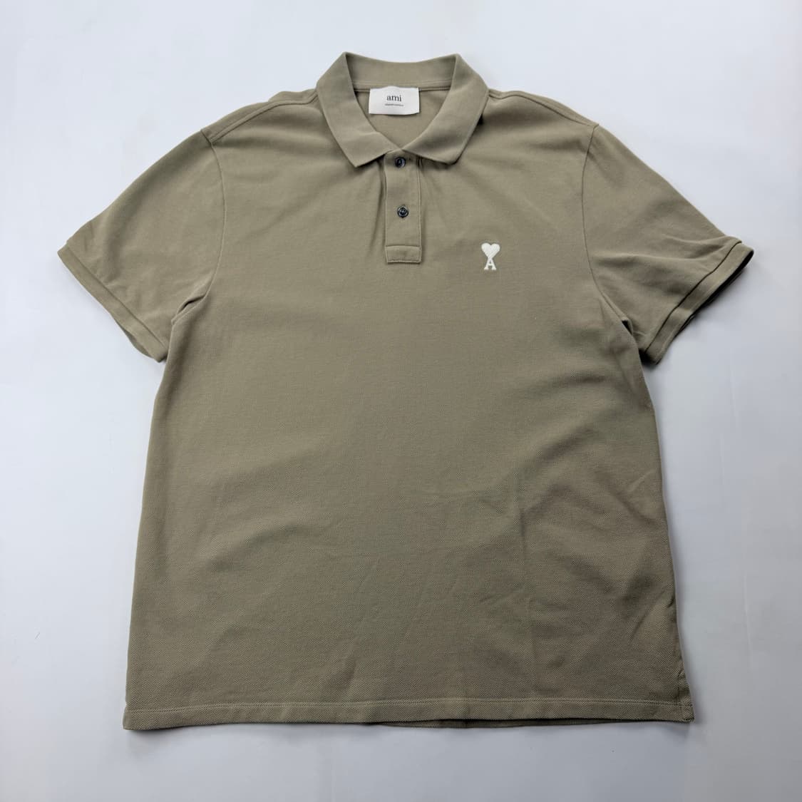 아미 25ss 스몰 하트 코튼 폴로 반팔 상품이미지2