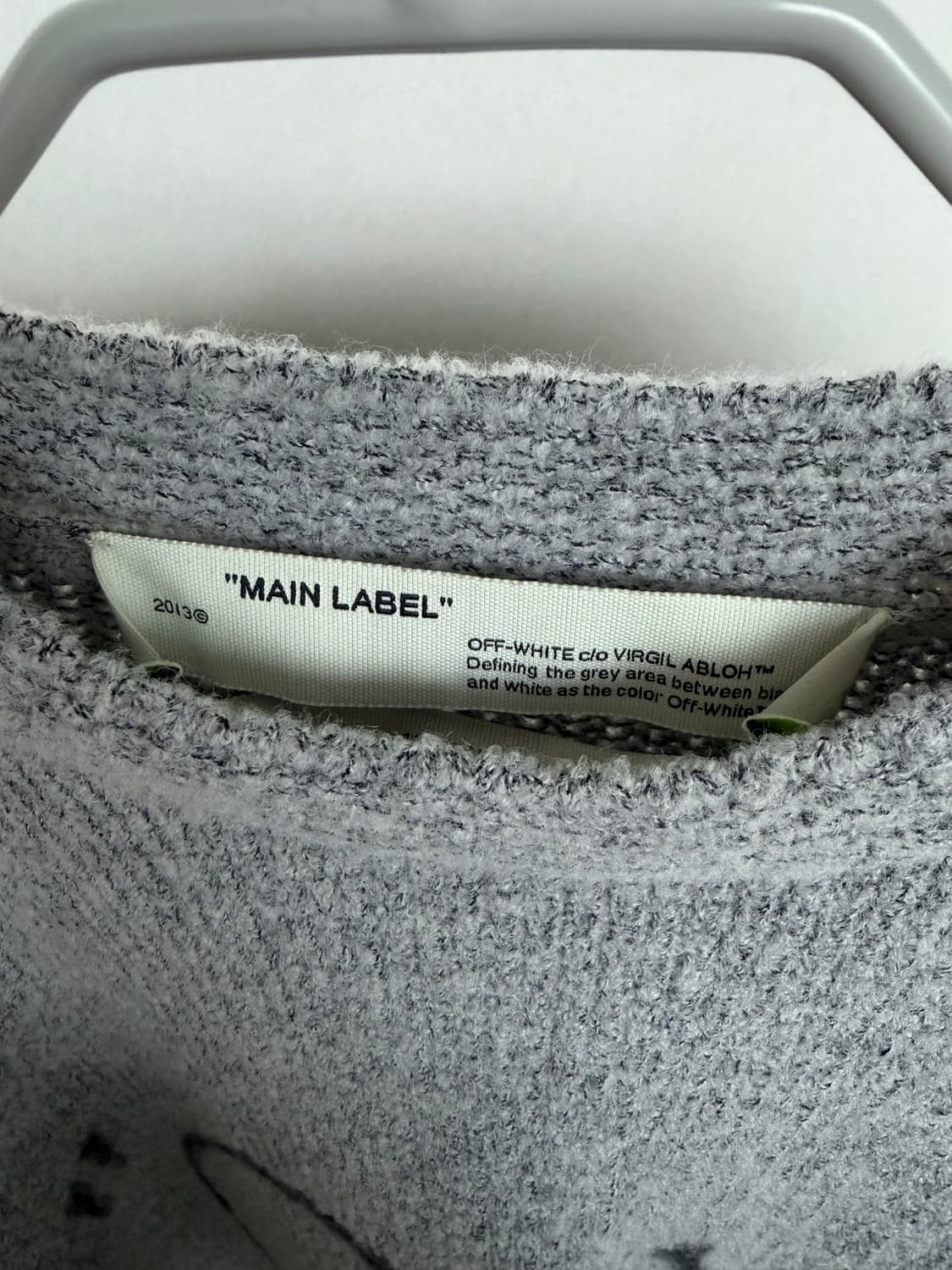 Off White 그레이 니트 상품이미지3