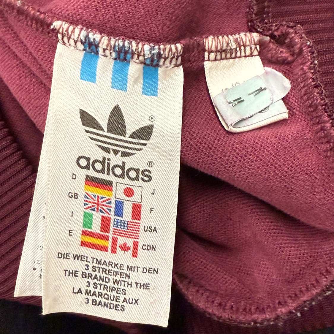 아디다스 버건디 져지 트랙탑 95 상품이미지6