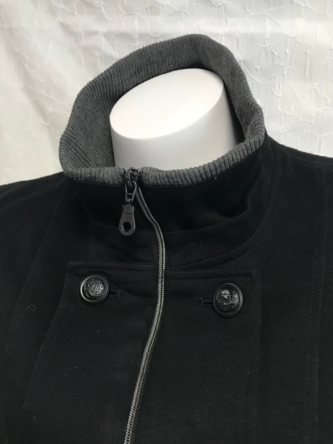 빈티지 00s 펑크 나폴레옹 하이넥 투웨이 집업 자켓 상품이미지3