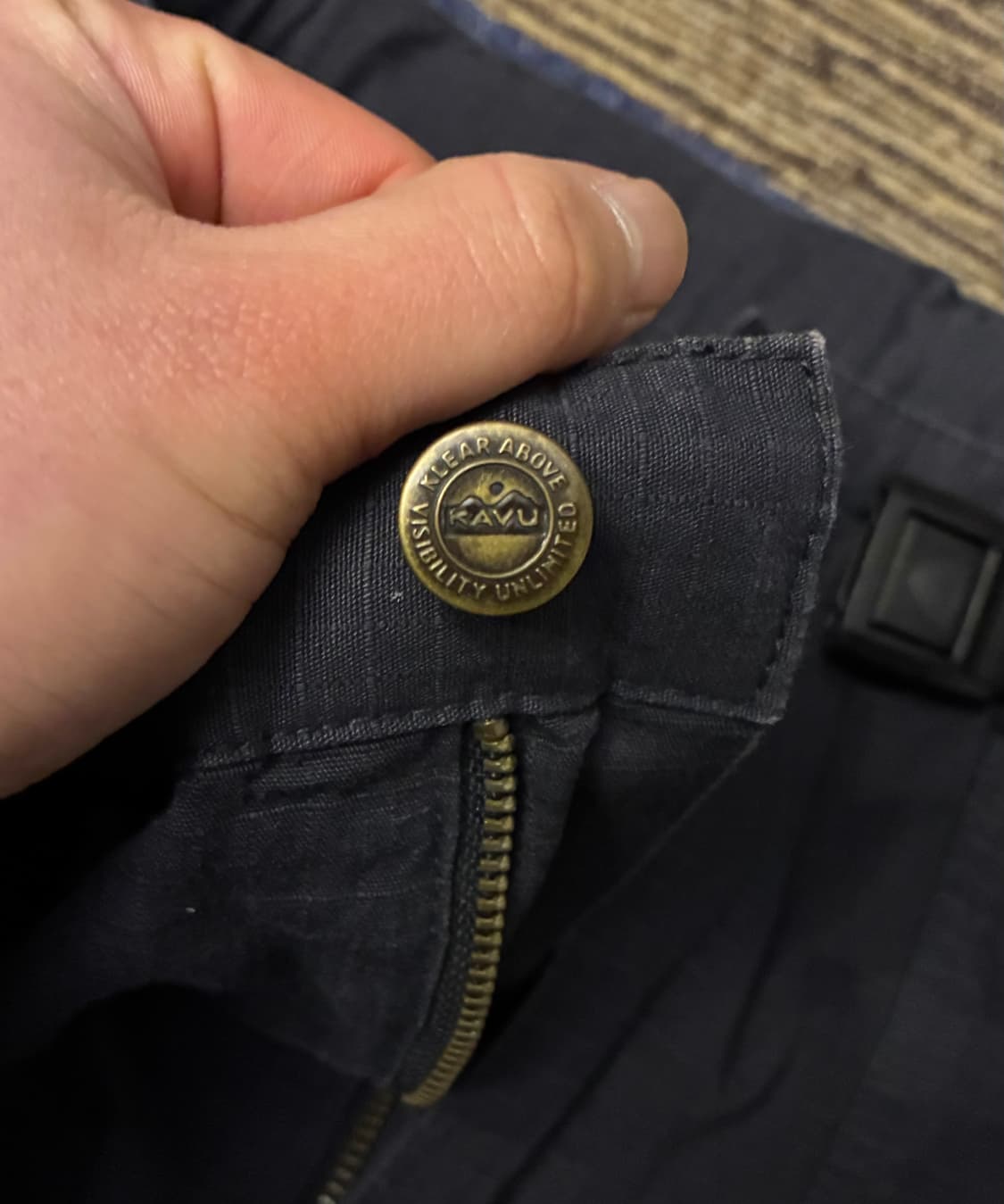 (XXL)KAVU 카부 더블니 코튼 립스탑 밴딩팬츠 레귤러 상품이미지4