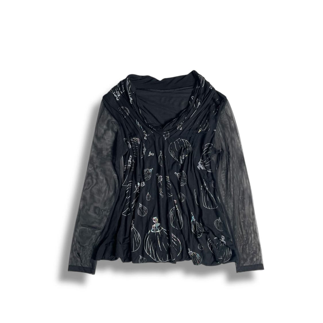 열기구 패턴 플리츠 롱 슬리브 (italy)   상품이미지1