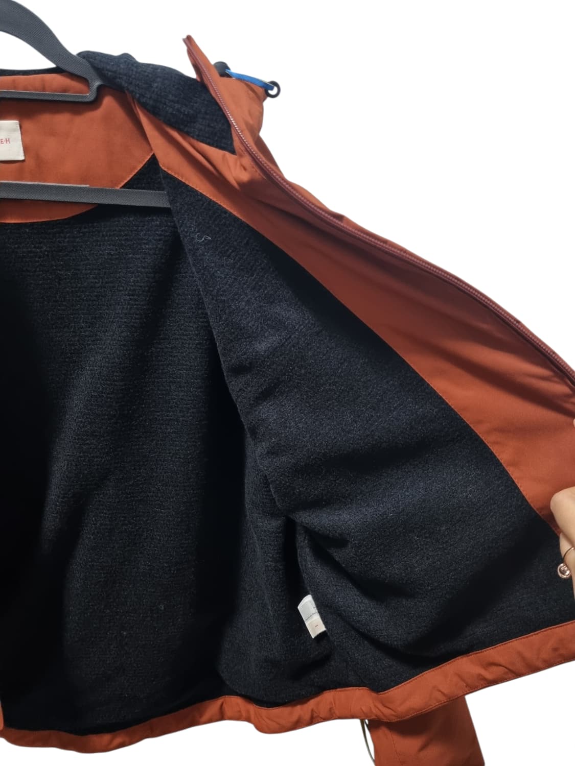 HEH 핸즈아이즈하트 브라운 후드 숏 자켓 상품이미지5