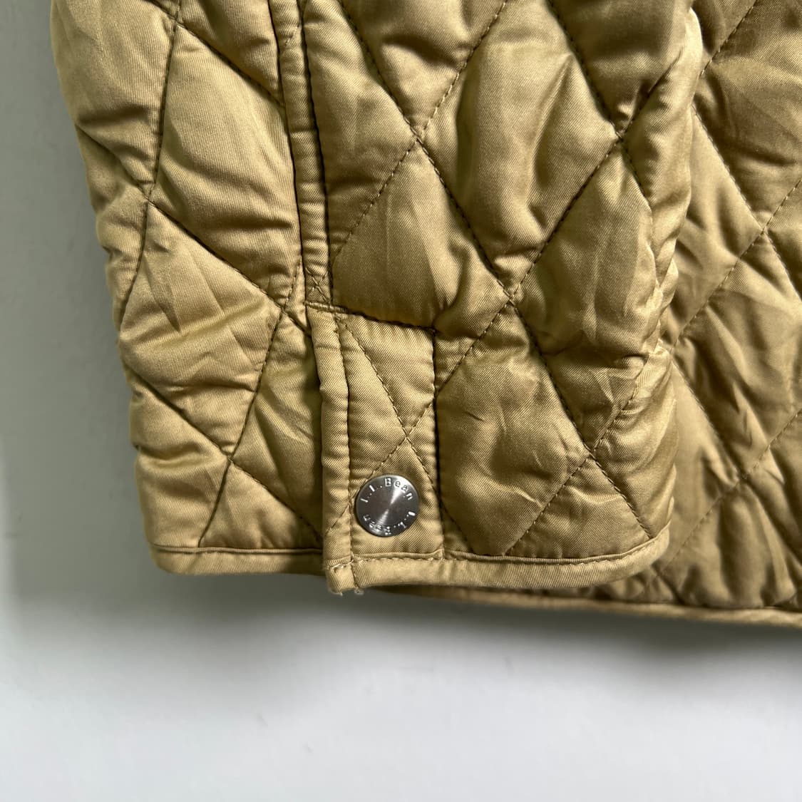 엘엘빈 베이지 다이아몬드 퀄팅 자켓 L 상품이미지7