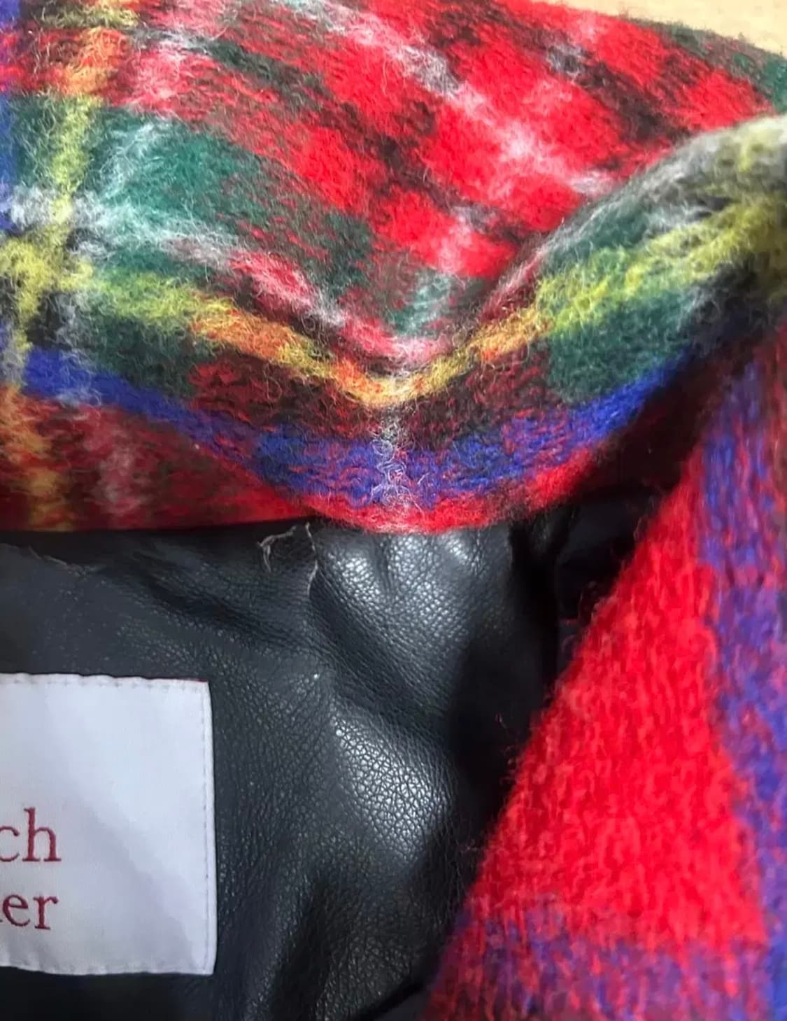 투머치토커 타탄체크 코트 상품이미지10