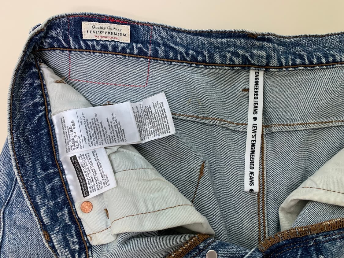 리바이스 LEJ 502 엔지니어드 테이퍼드 핏 찢청 32 상품이미지6