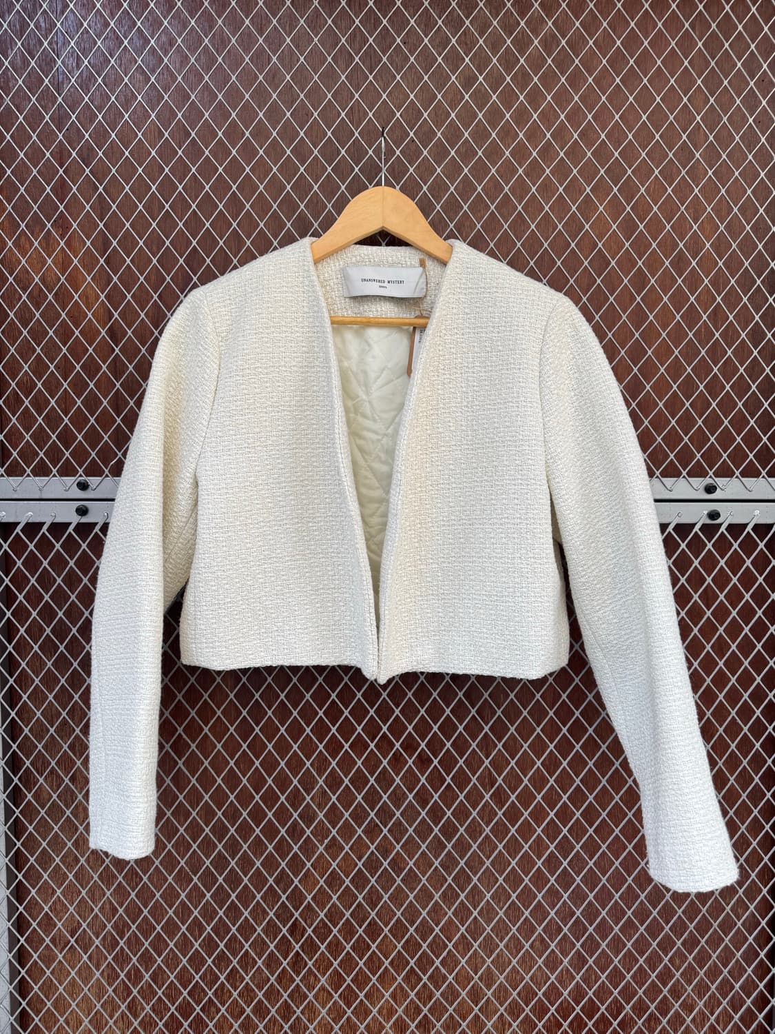 unanswered mystery 언앤써드미스테리 크롭 볼레로 트위드자켓 상품이미지1