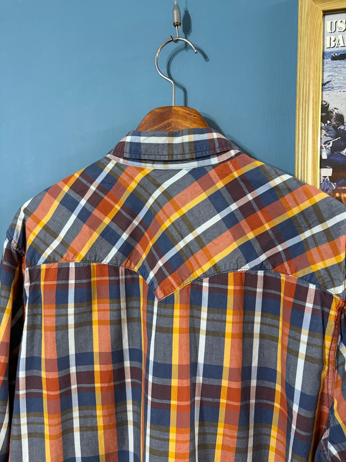 00‘s Levis Madras check western shirt.  상품이미지9