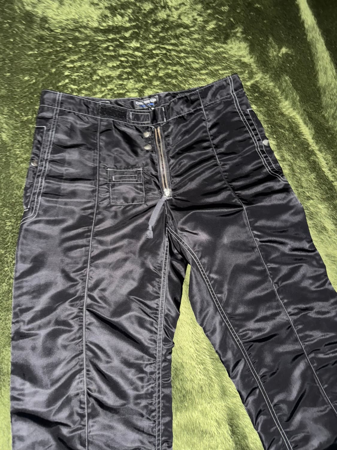 [XL] 코스트 퍼 킬로 포켓 디테일 나일론 블렌디드 스노우 팬츠 블랙 상품이미지5