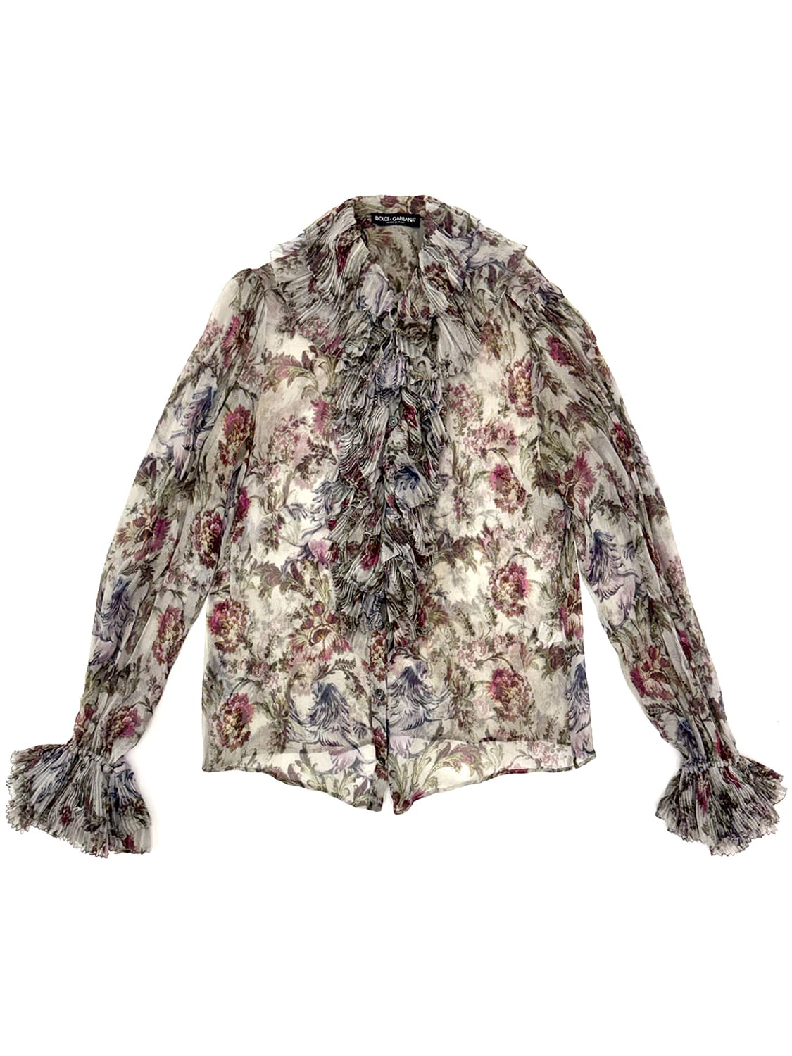 Dolce&Gabbana Floral Silk Blouse/44 상품이미지1