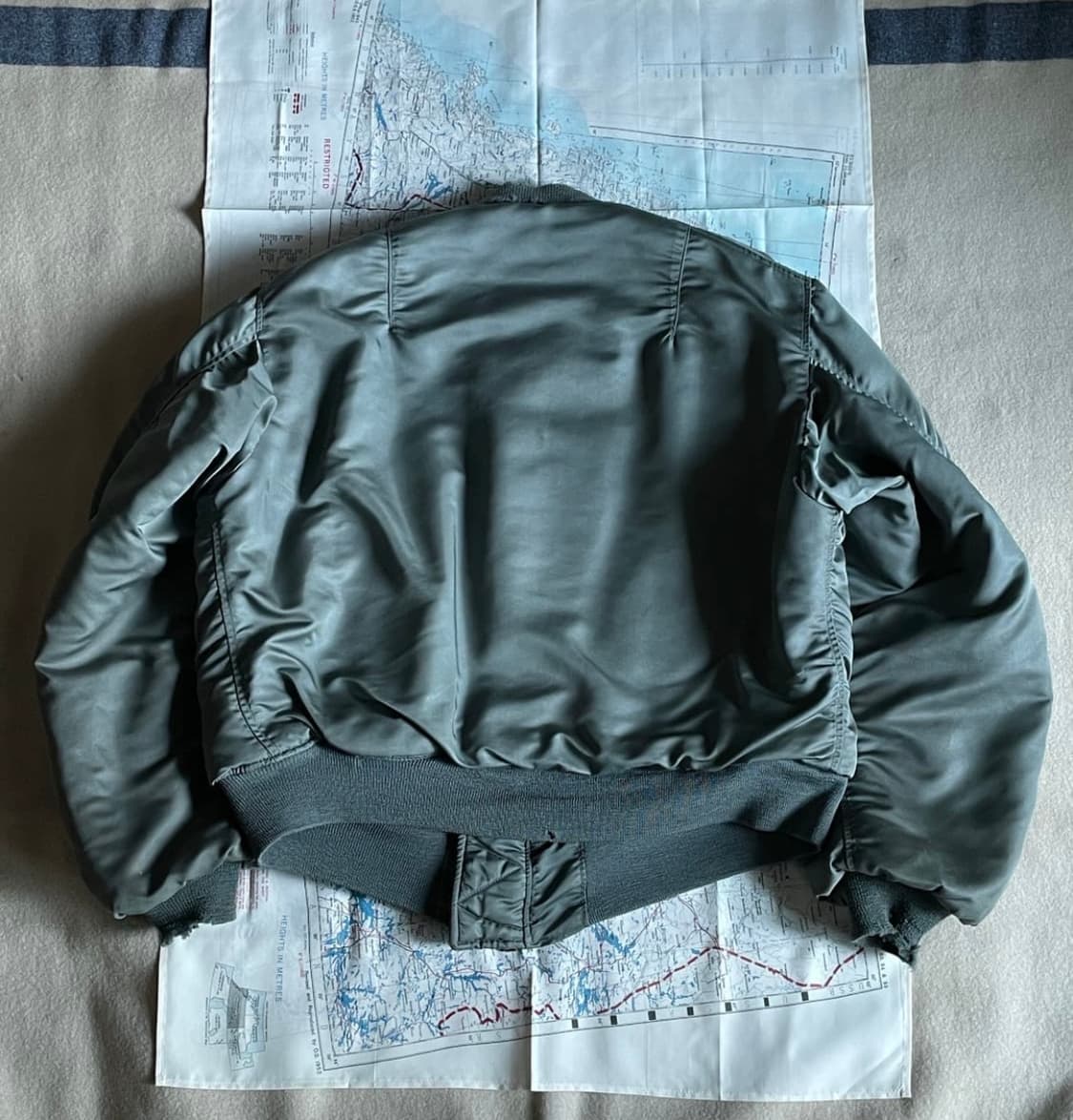 [L]50s 오리지널 ma-1 카키 상품이미지2