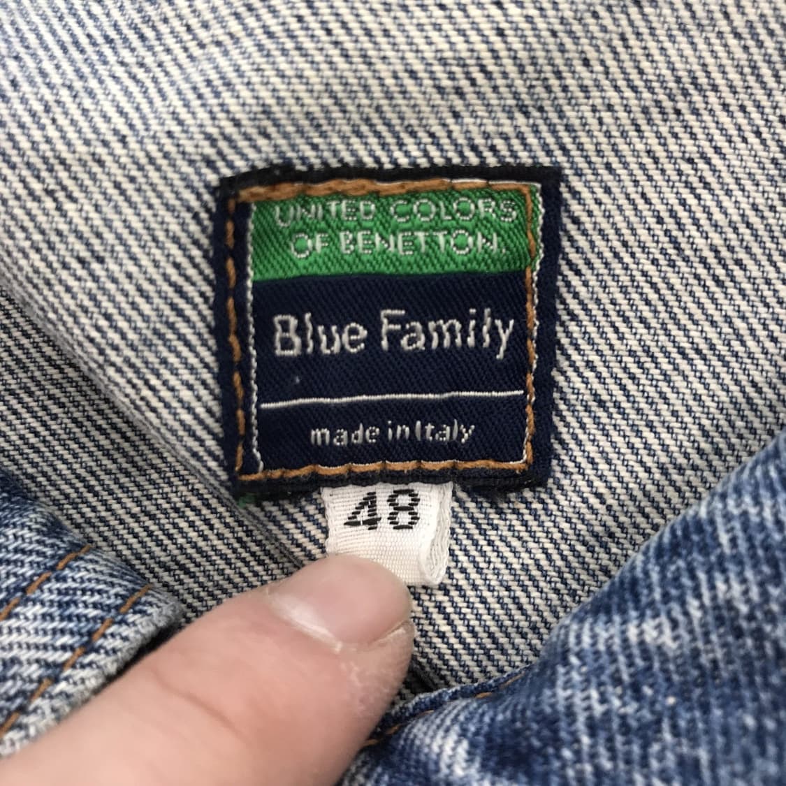 베네통 90s 이태리 블루패밀리 트러커자켓 [48] 상품이미지5