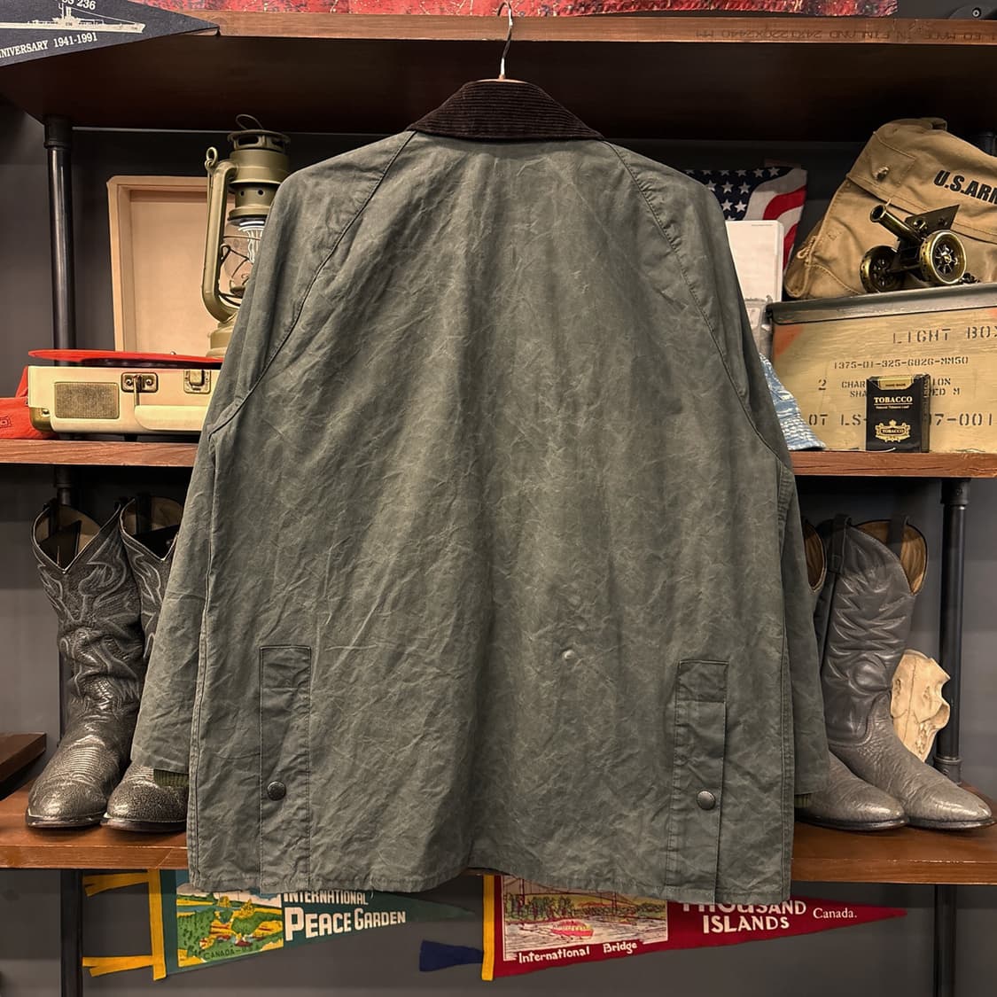 신형라벨 바버 오리지널 타탄체크 라이닝 비데일 코튼 왁스자켓 N937 상품이미지2