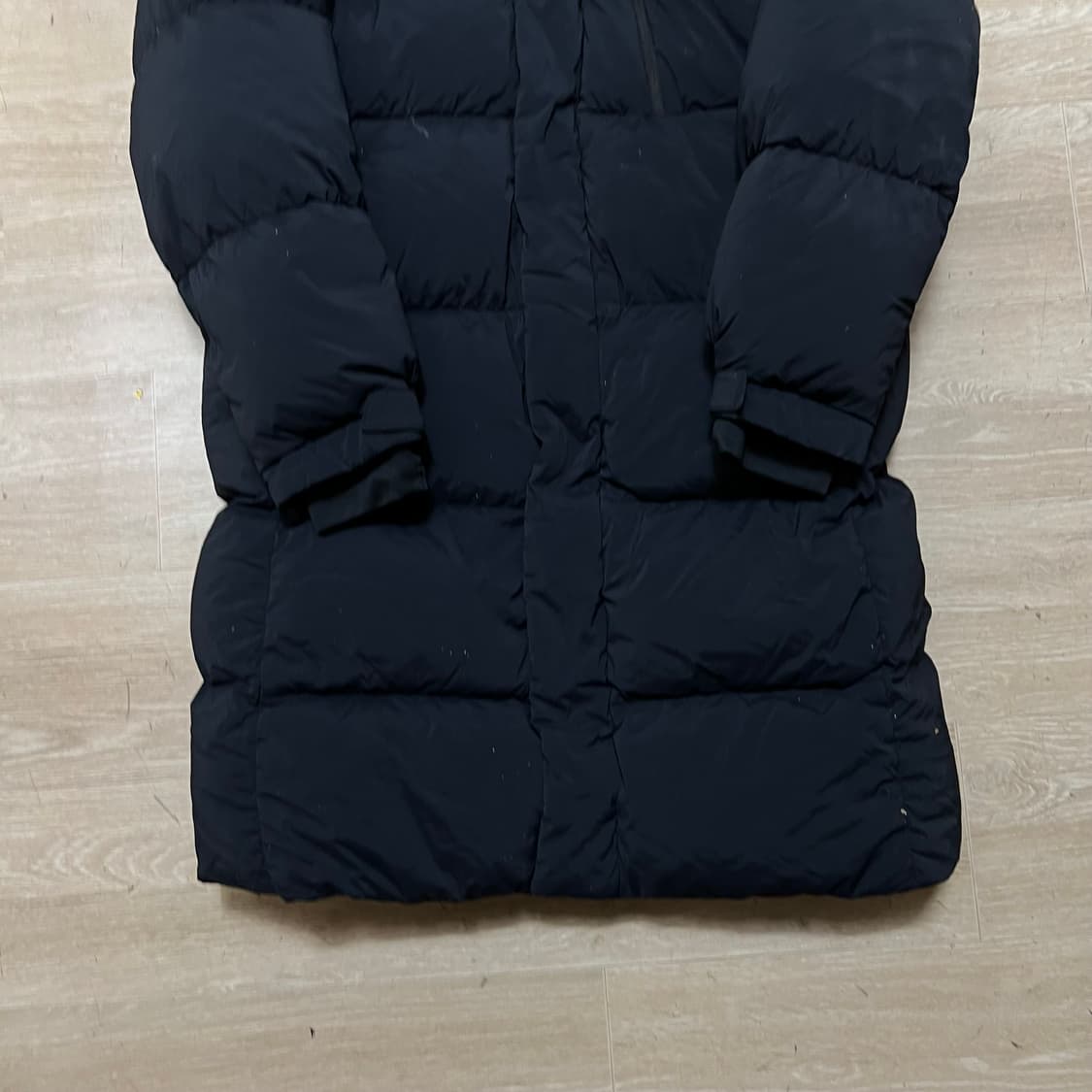 내셔널지오그래픽 키즈 구스다운 후드 롱패딩 점퍼 [블랙] 160 상품이미지3