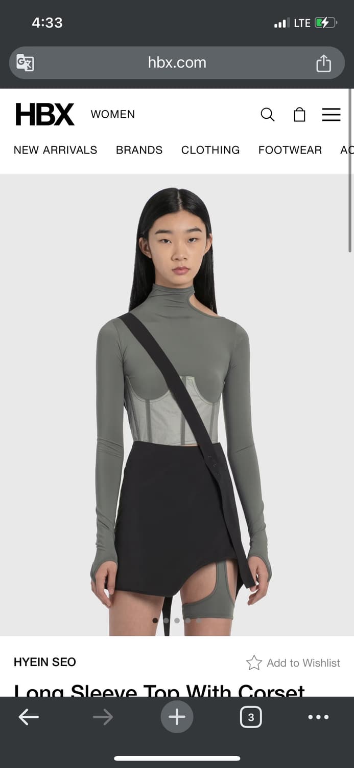 혜인서 Long Sleeve Top With Corset 상품이미지6