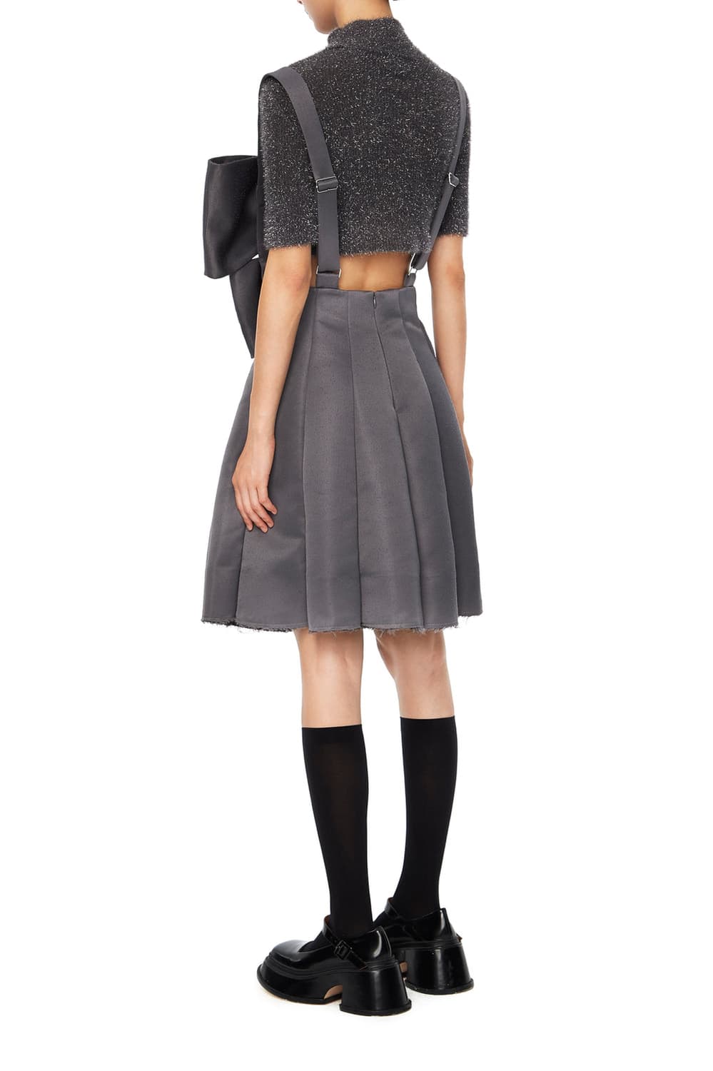 슈슈통 21AW 차콜 보우 드레스 상품이미지4