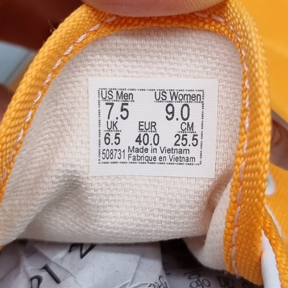 반스 어센틱 에라 오렌지스니커즈255 상품이미지6