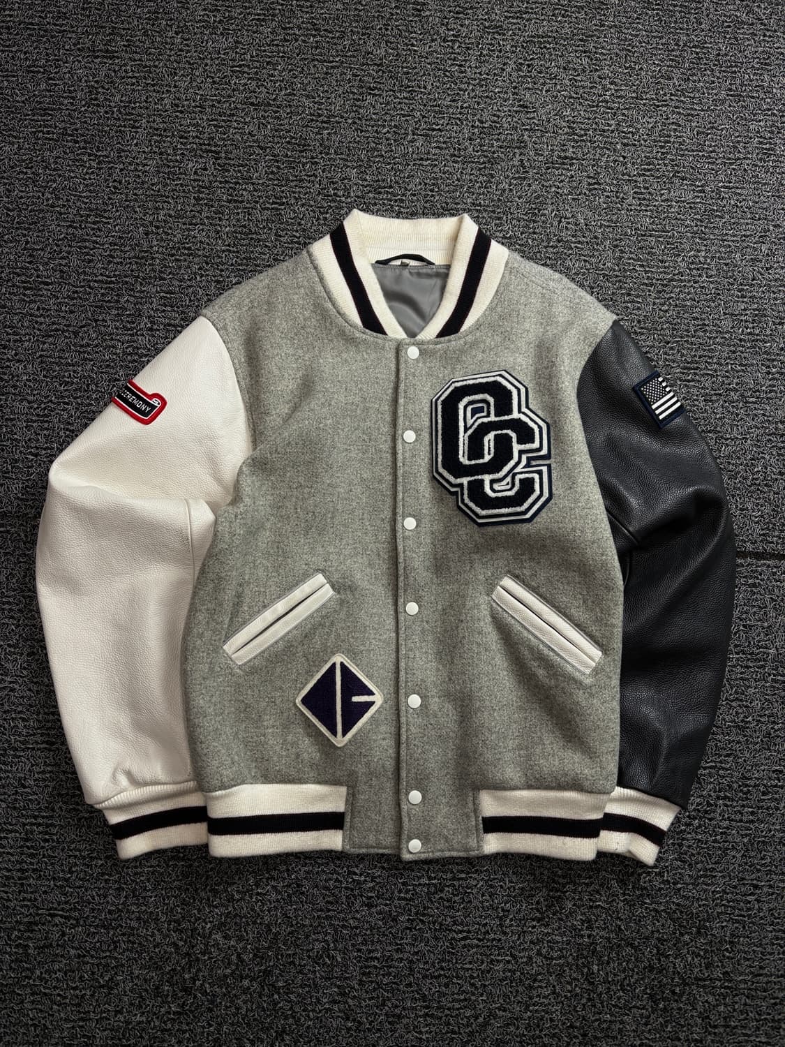 오프닝 세레모니 울바디 소가죽 바시티 자켓 2184 상품이미지2