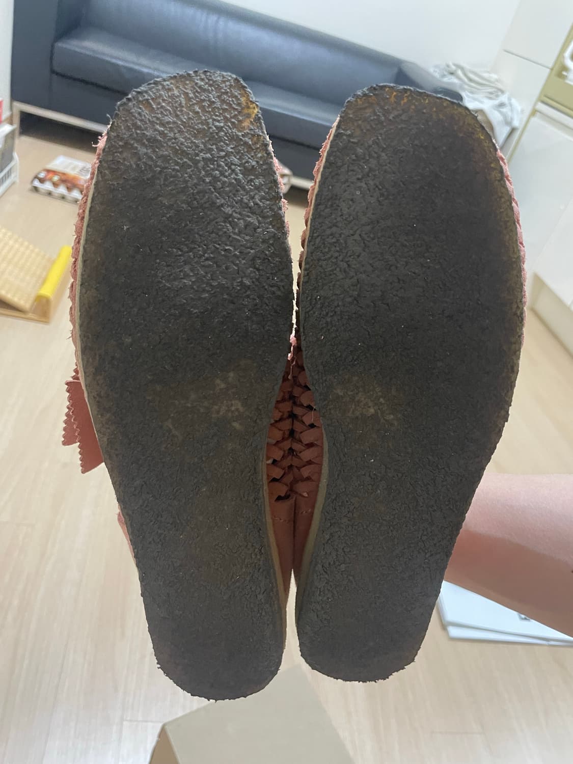 [UK7.5] 슈프림 x 클락스 우븐 왈라비 핑크 상품이미지9