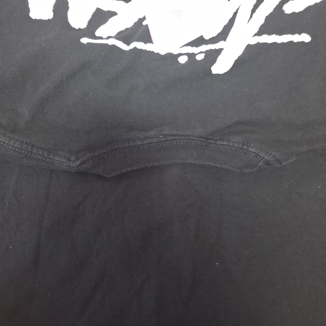 [L]stussy 스투시 리플렉션 자수정 티셔츠 블랙 상품이미지5