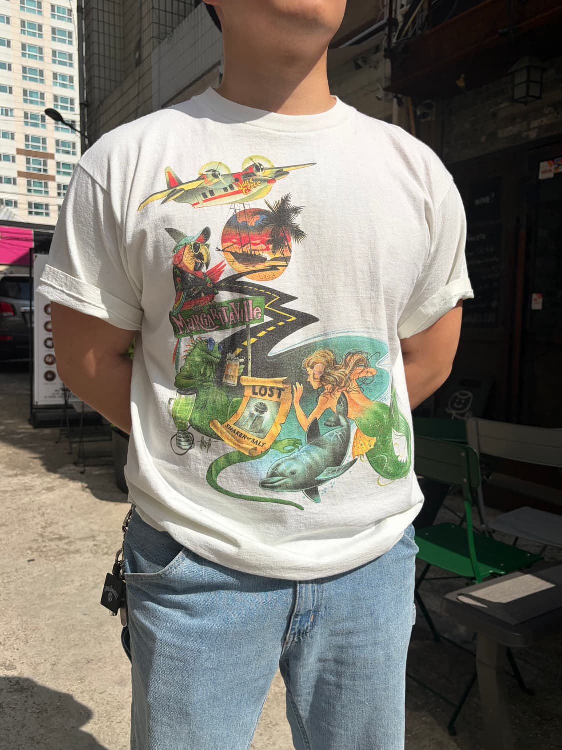 90‘s Jimmy Buffett Caribbean Soul T-sh  상품이미지1