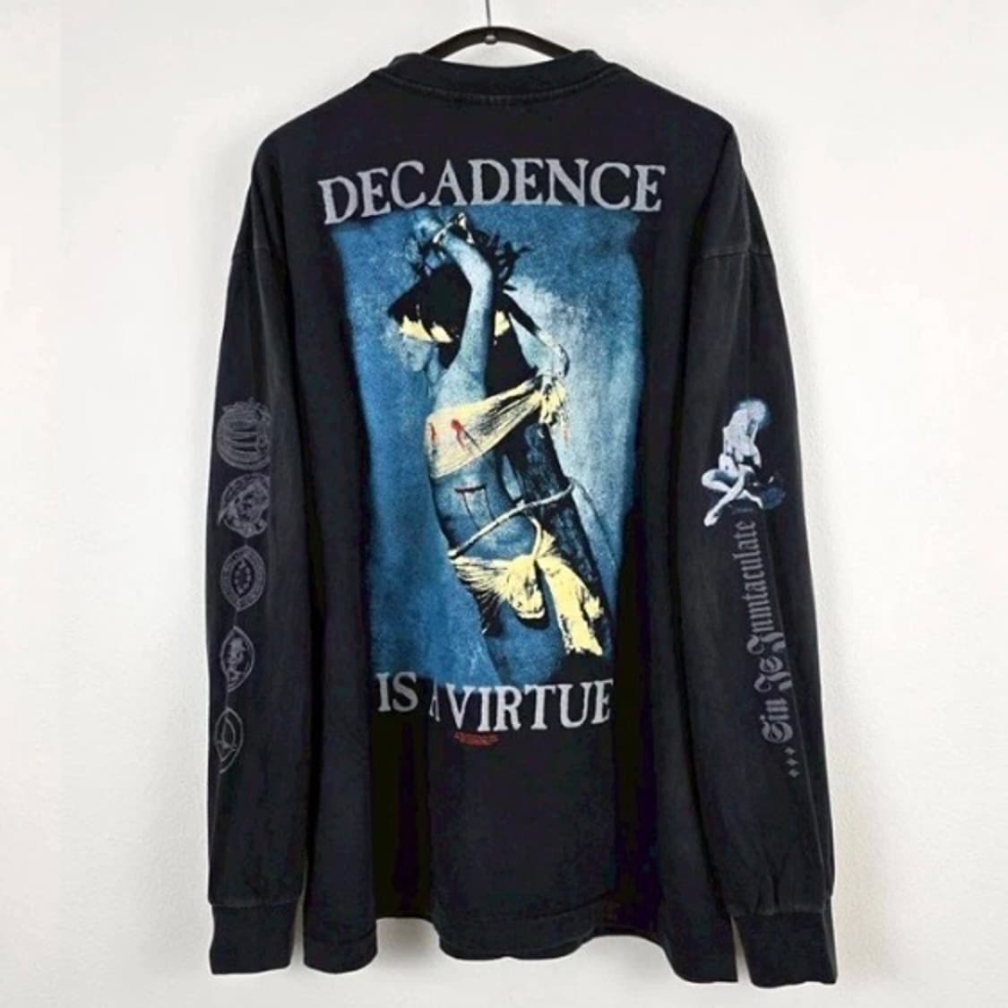 (rep) 빈티지 크레이들 오브 필스 롱슬리브 bl 상품이미지2