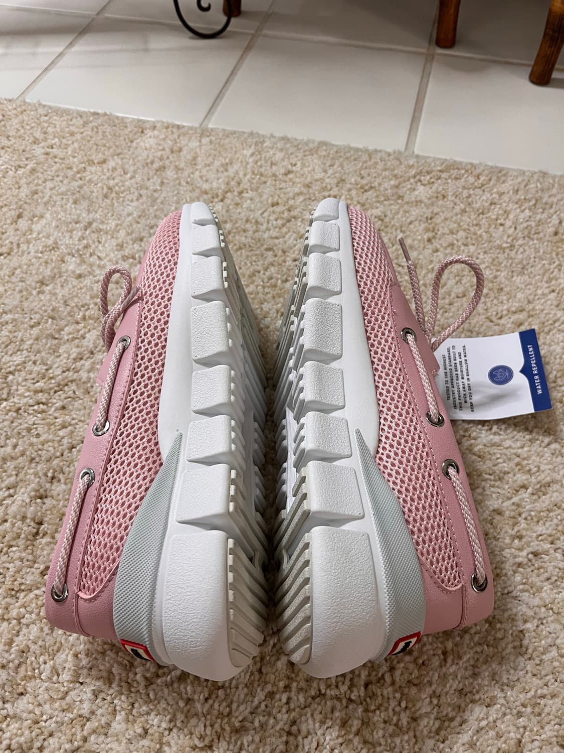 [새상품/국내미발매] 헌터 Hunter 여성 사사 메쉬 보트슈즈 핑크 상품이미지5