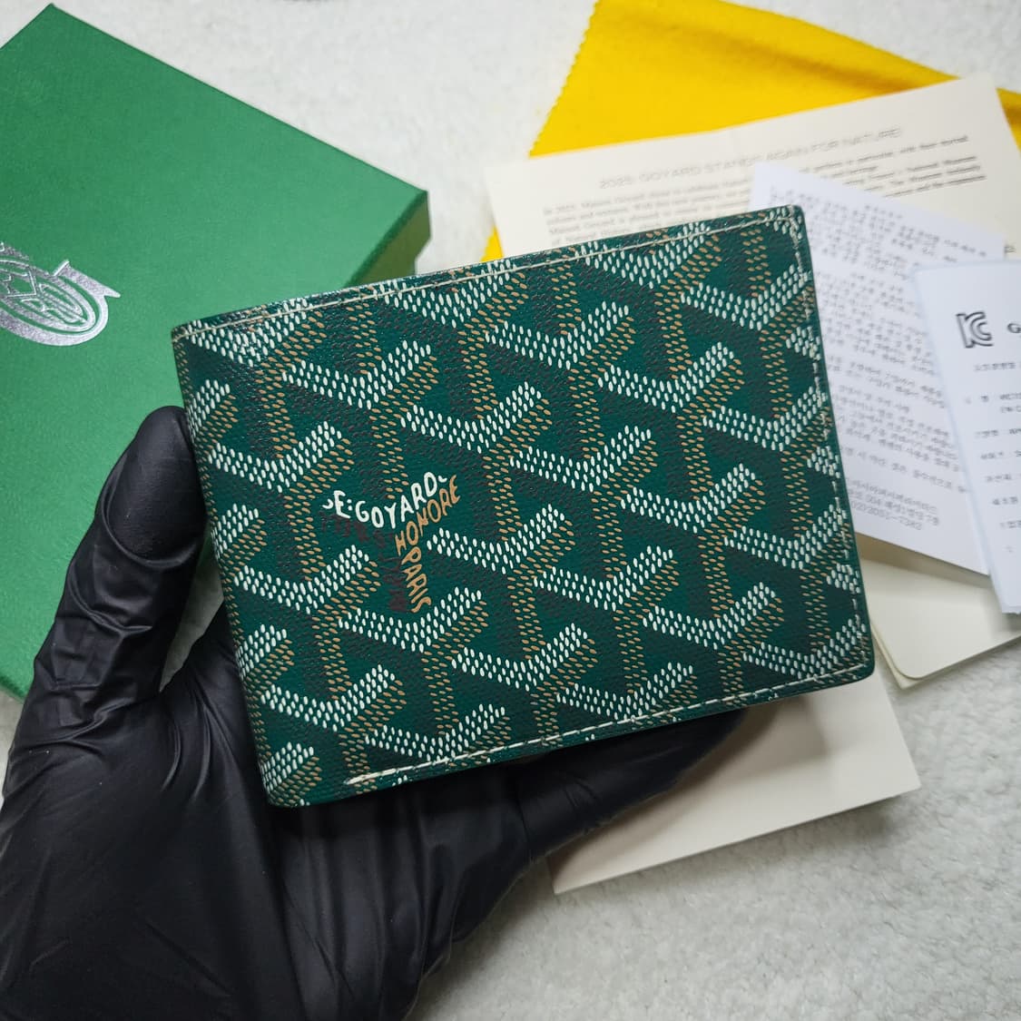 [새상품급/풀구성]고야드 빅투아르 반지갑 그린 상품이미지2