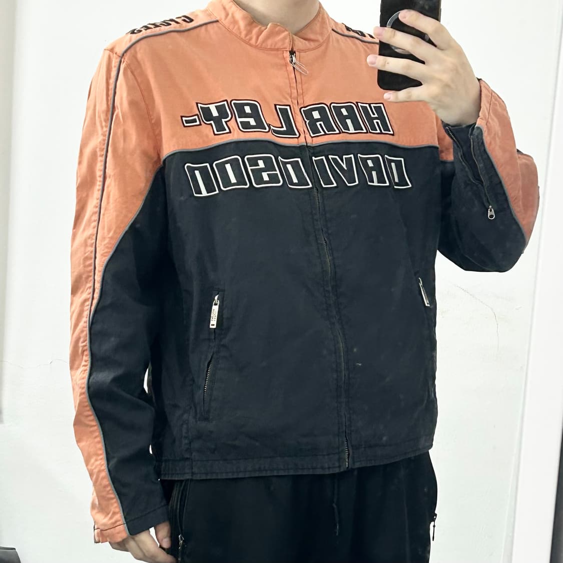 할리데이비슨 코튼 레이싱 바이커 자켓 상품이미지2