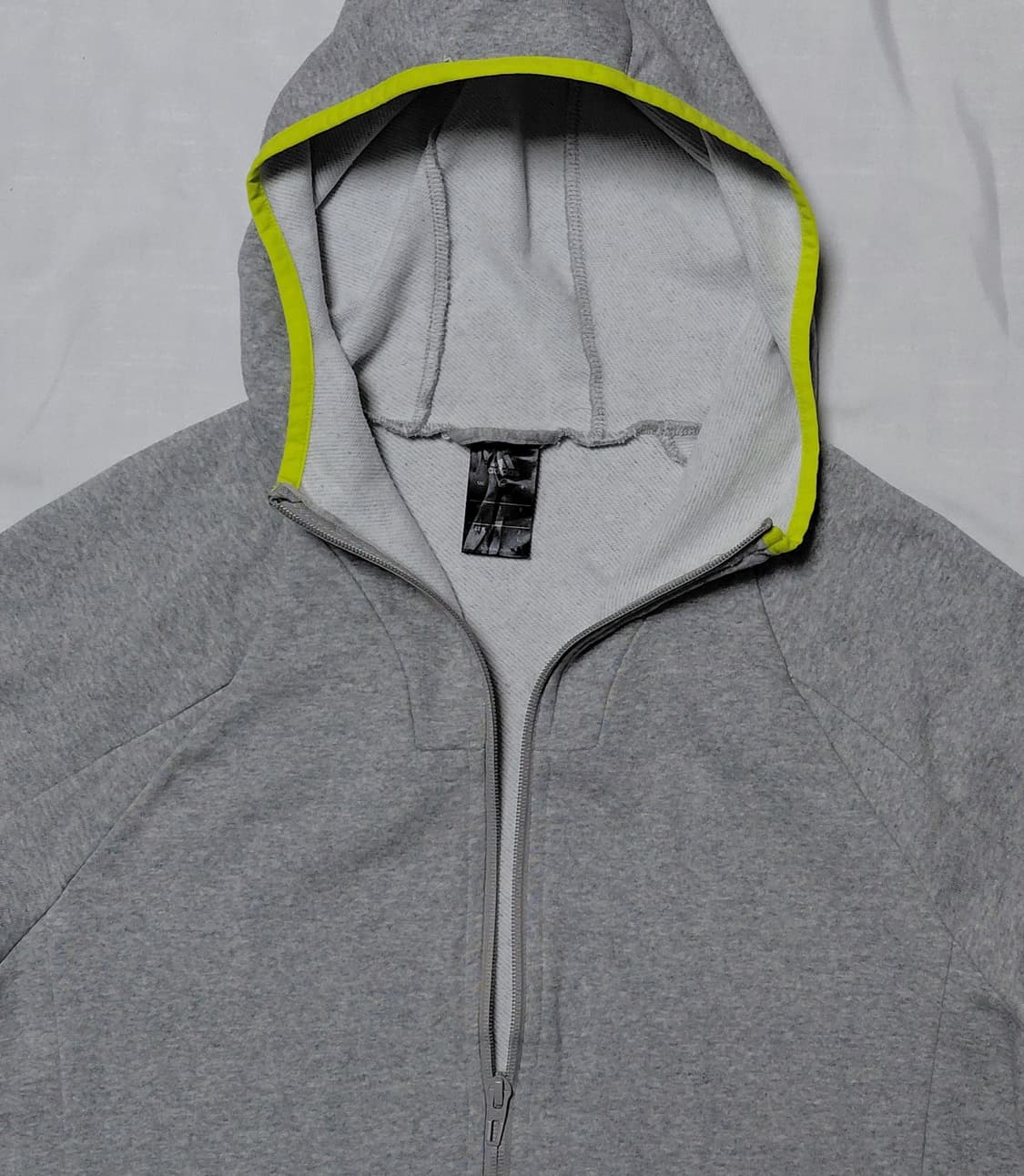 [L] 아디다스 클라이마라이트 반팔 후드 집업 (그레이/네온) 상품이미지2