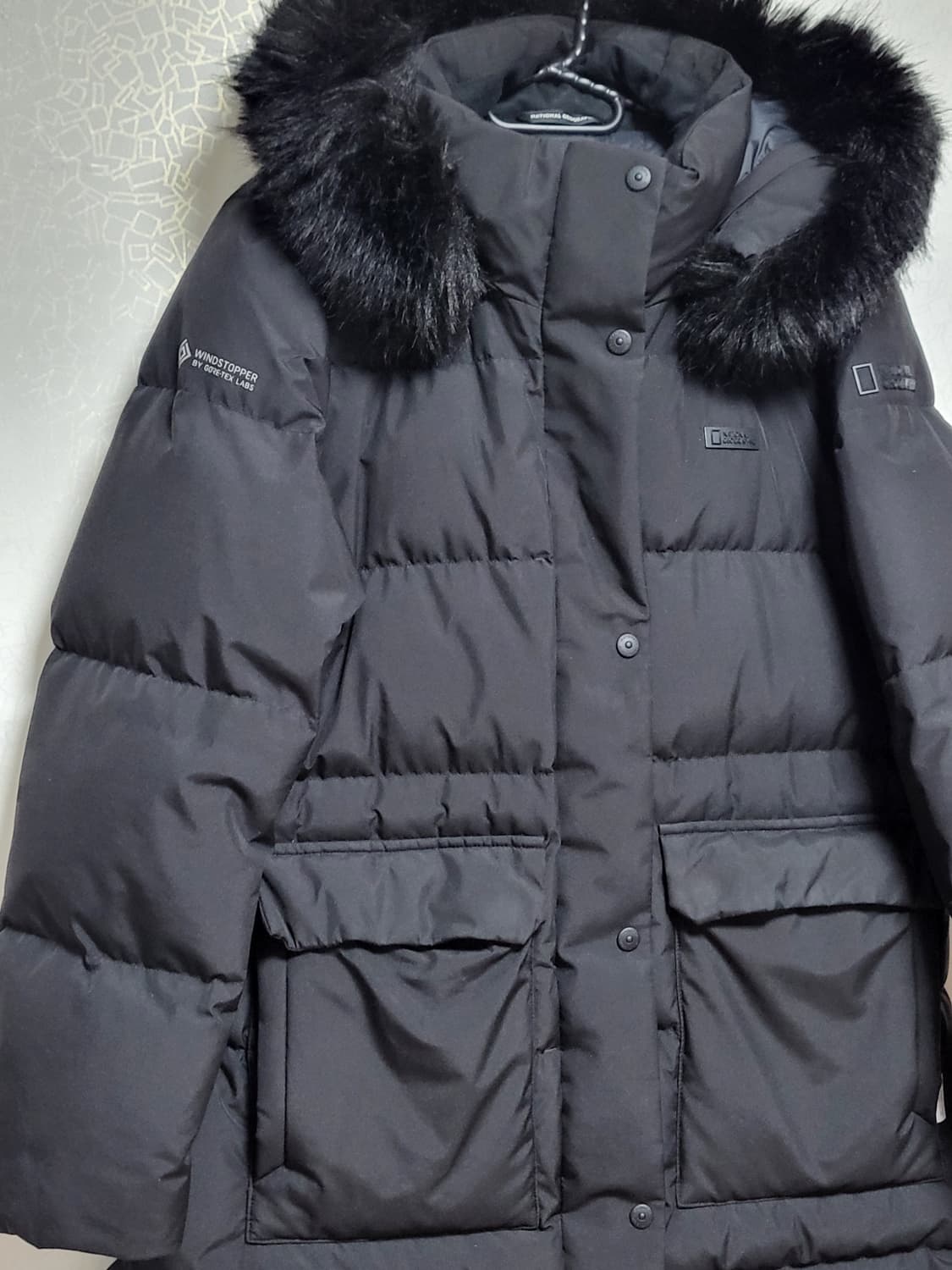 내셔널지오그래픽 아틀라스 윈드스토퍼 여성 롱패딩 상품이미지5