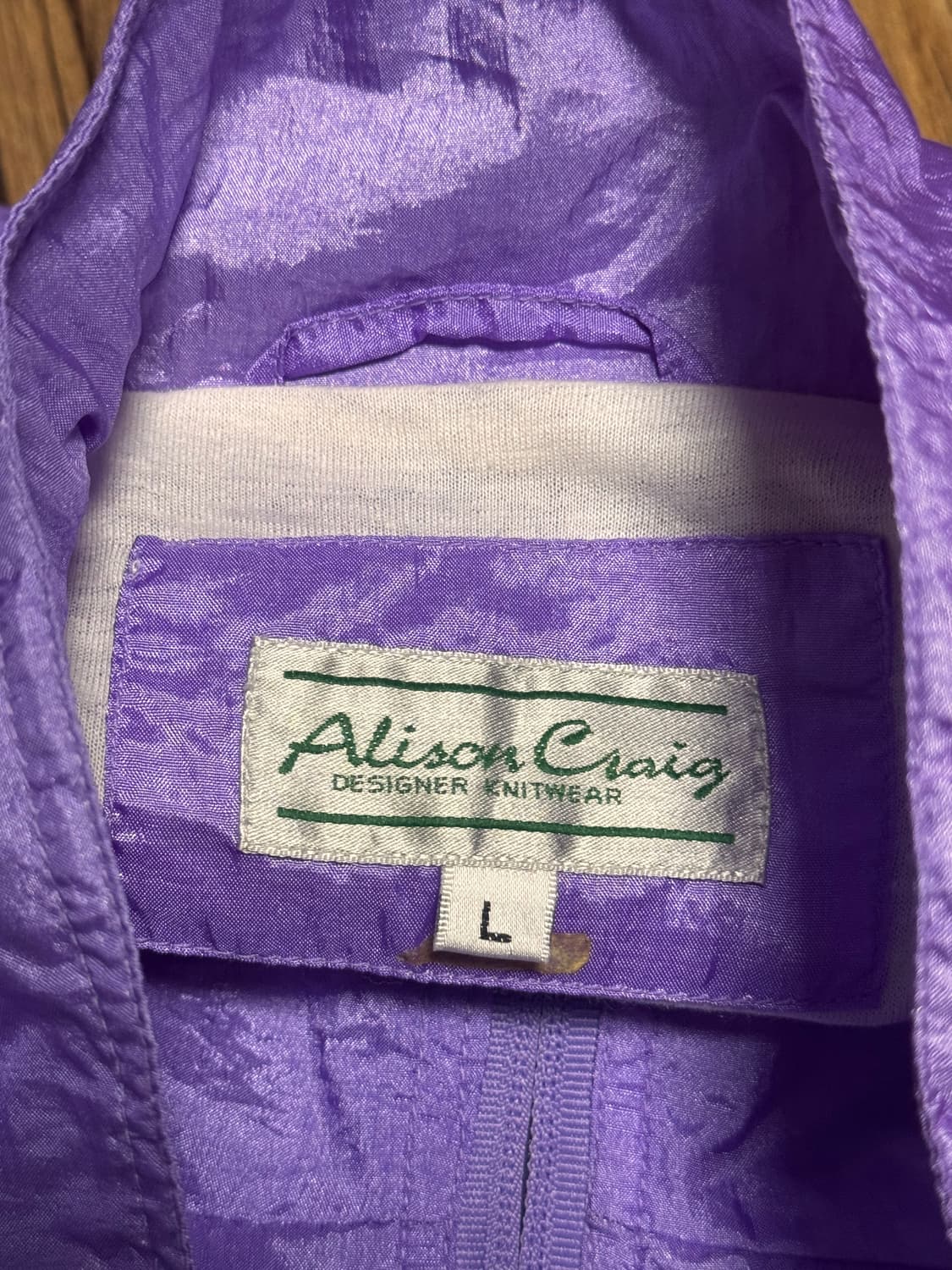 앨리슨 크레이그 연보라색 트랙 오버핏 바람막이 자켓 상품이미지5