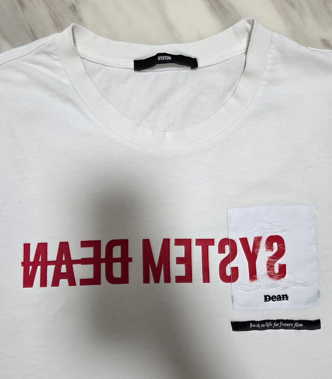 시스템옴므 DEAN 패치 반팔 티셔츠 상품이미지3