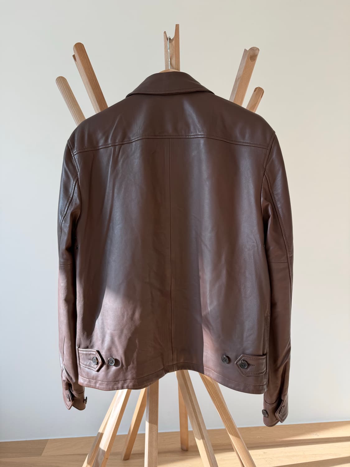 폴로 맥스웰 가죽 자켓 브라운 S 상품이미지2