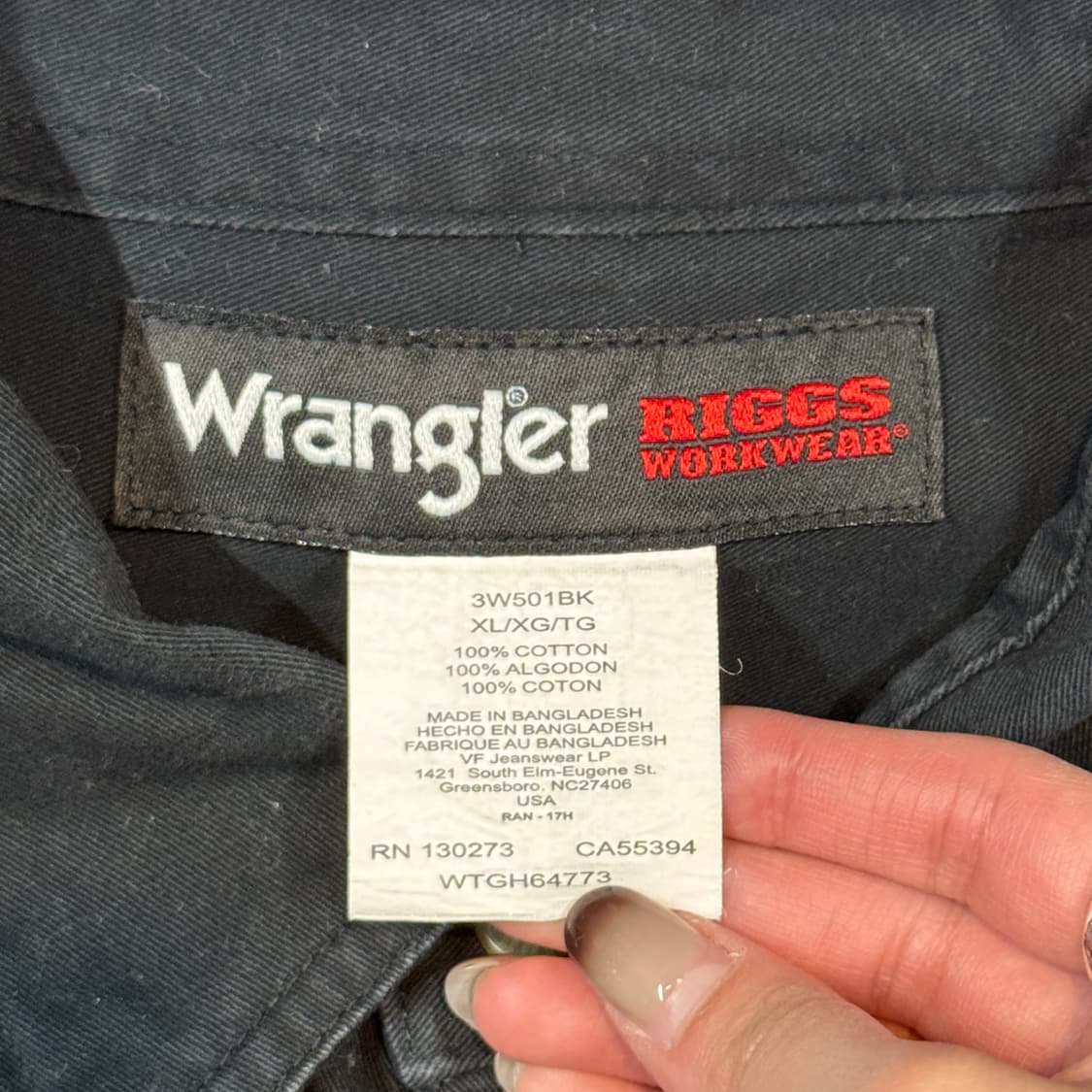 XL) Wrangler 랭글러 투포켓 워크웨어 코튼 셔츠 W13 상품이미지6
