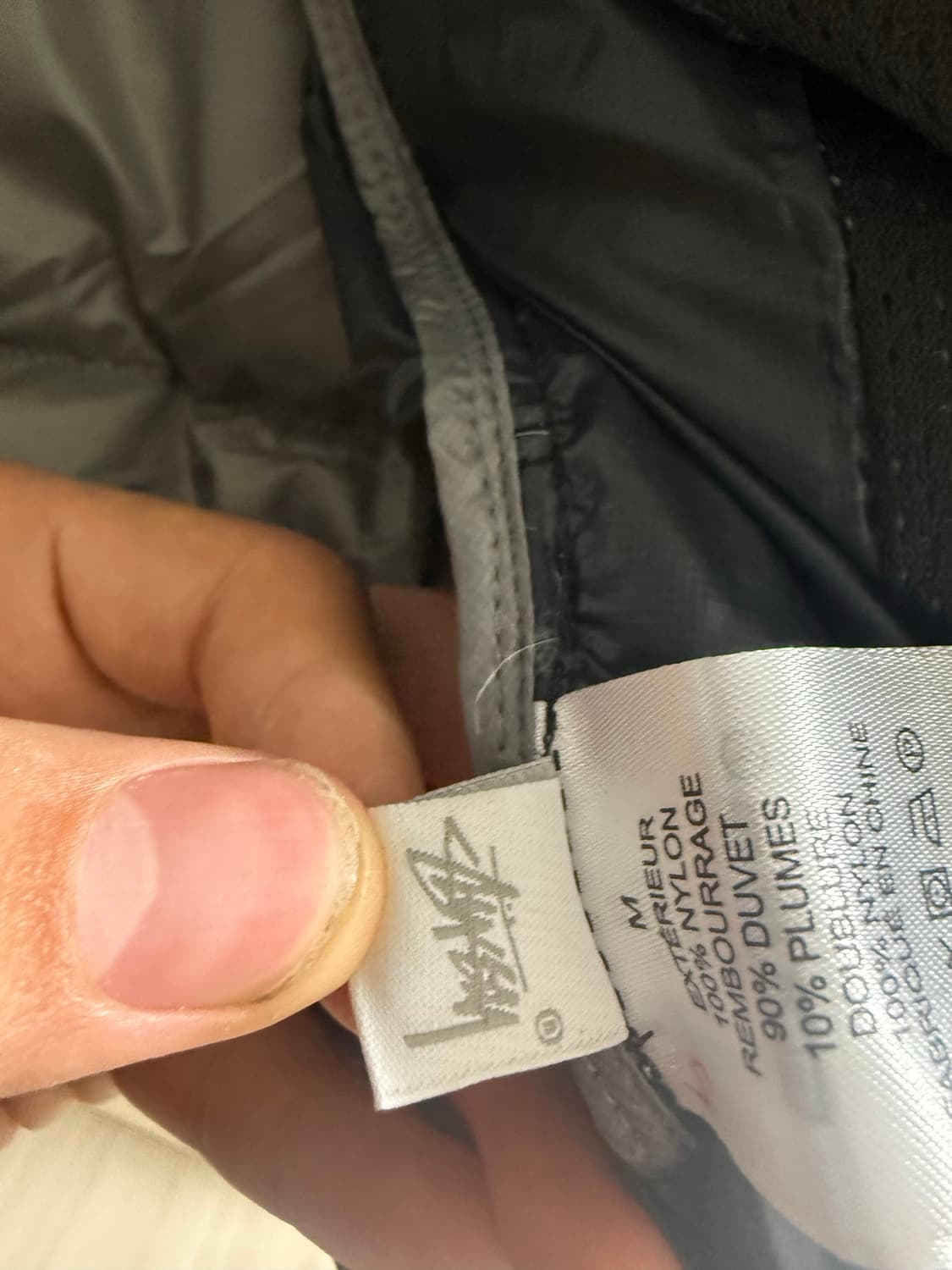 스투시 다운 파카 마이크로 립스탑 팬텀 블랙 상품이미지7