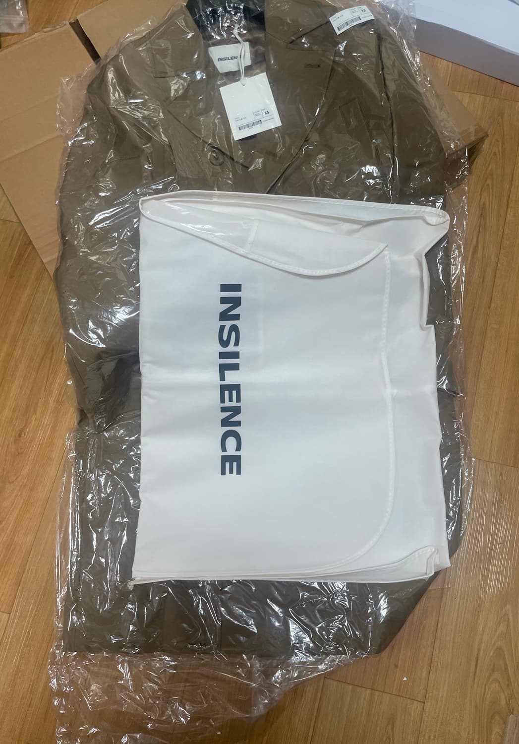 인사일런스 코튼 더블 코트 SAND BROWN 상품이미지5