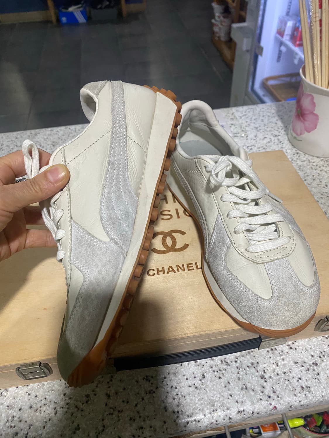 퓨마 아이보리 스니커즈 230 상품이미지2