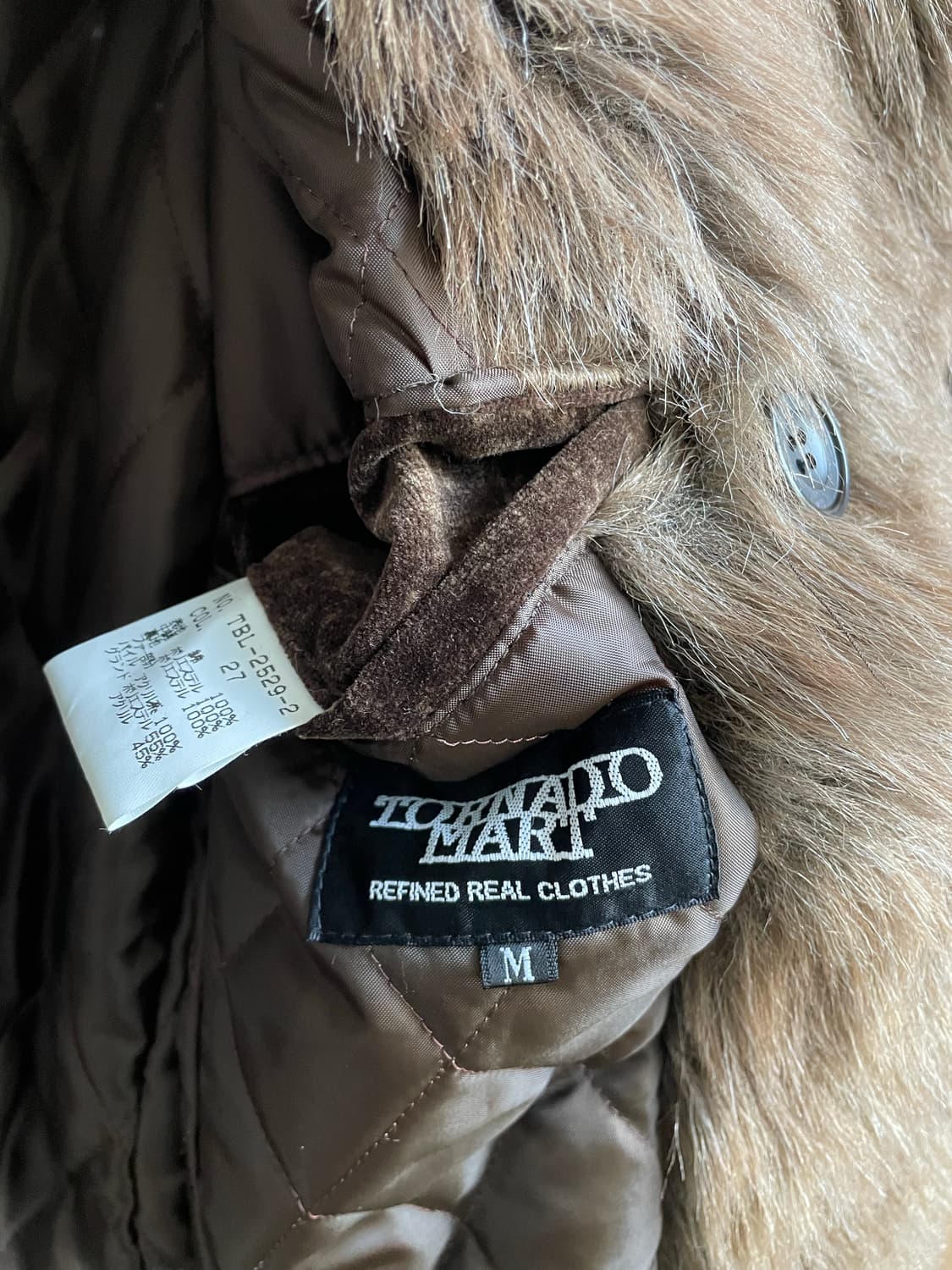 토네이도마트 벨루어 퍼 트리밍 코트 상품이미지8