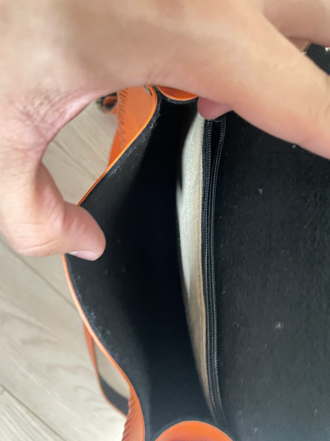빈티지 ) 오렌지 미니백 (페이크 레더) 상품이미지3