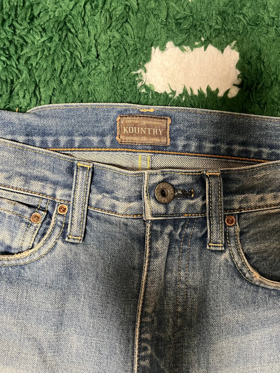 [32] 캐피탈 본 데님 숏 팬츠 인디고 상품이미지3