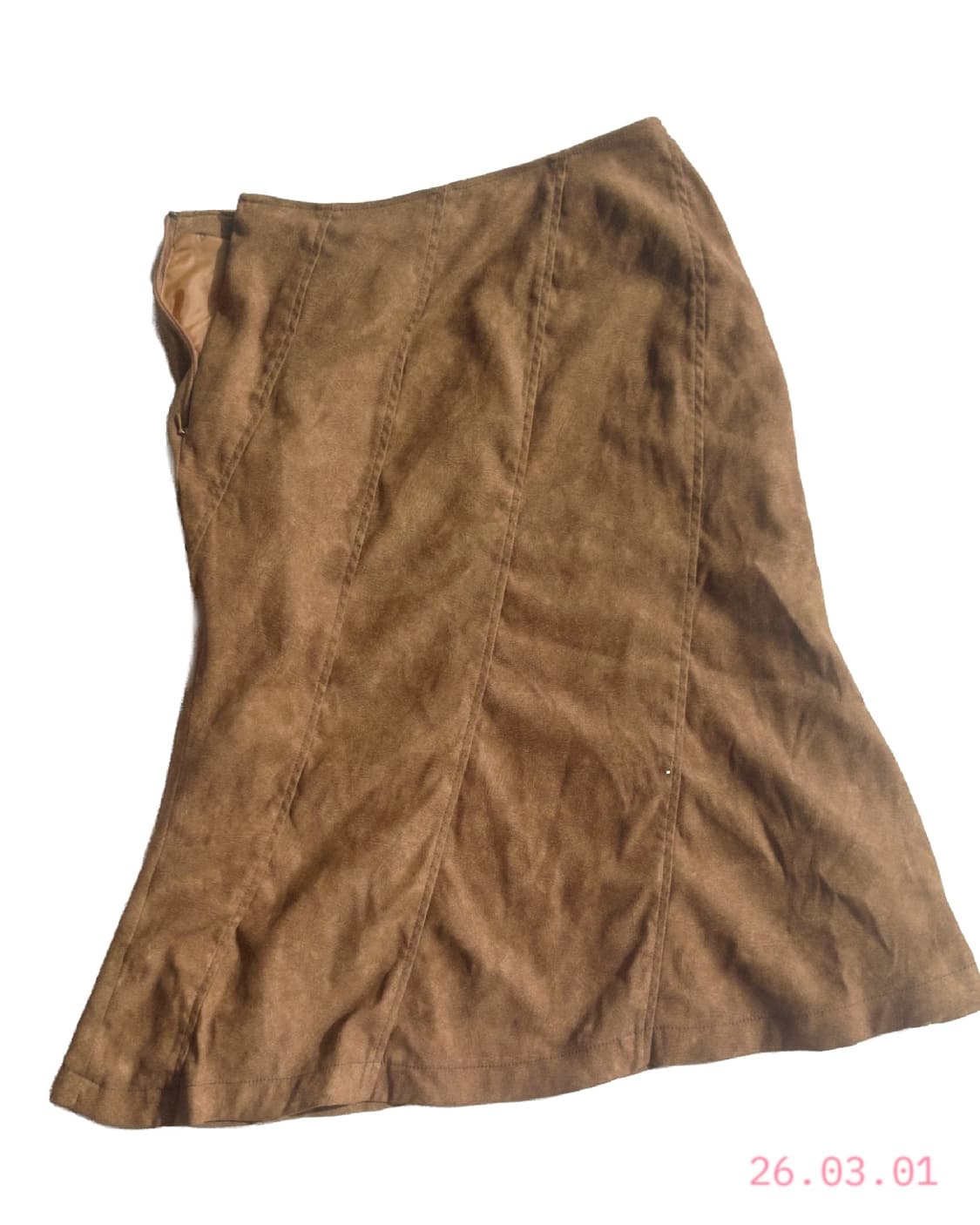 Calfleet brown skirt 상품이미지1