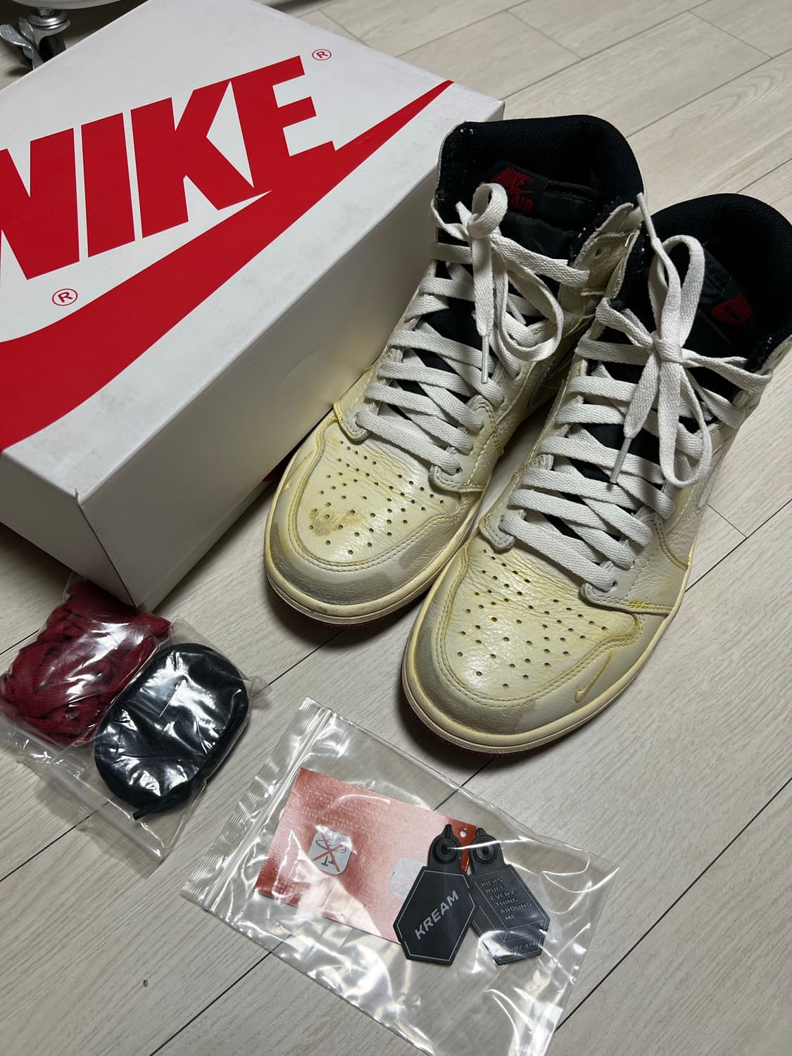 조던1X나이젤실베스터레트로하이세일화이트 265 상품이미지9