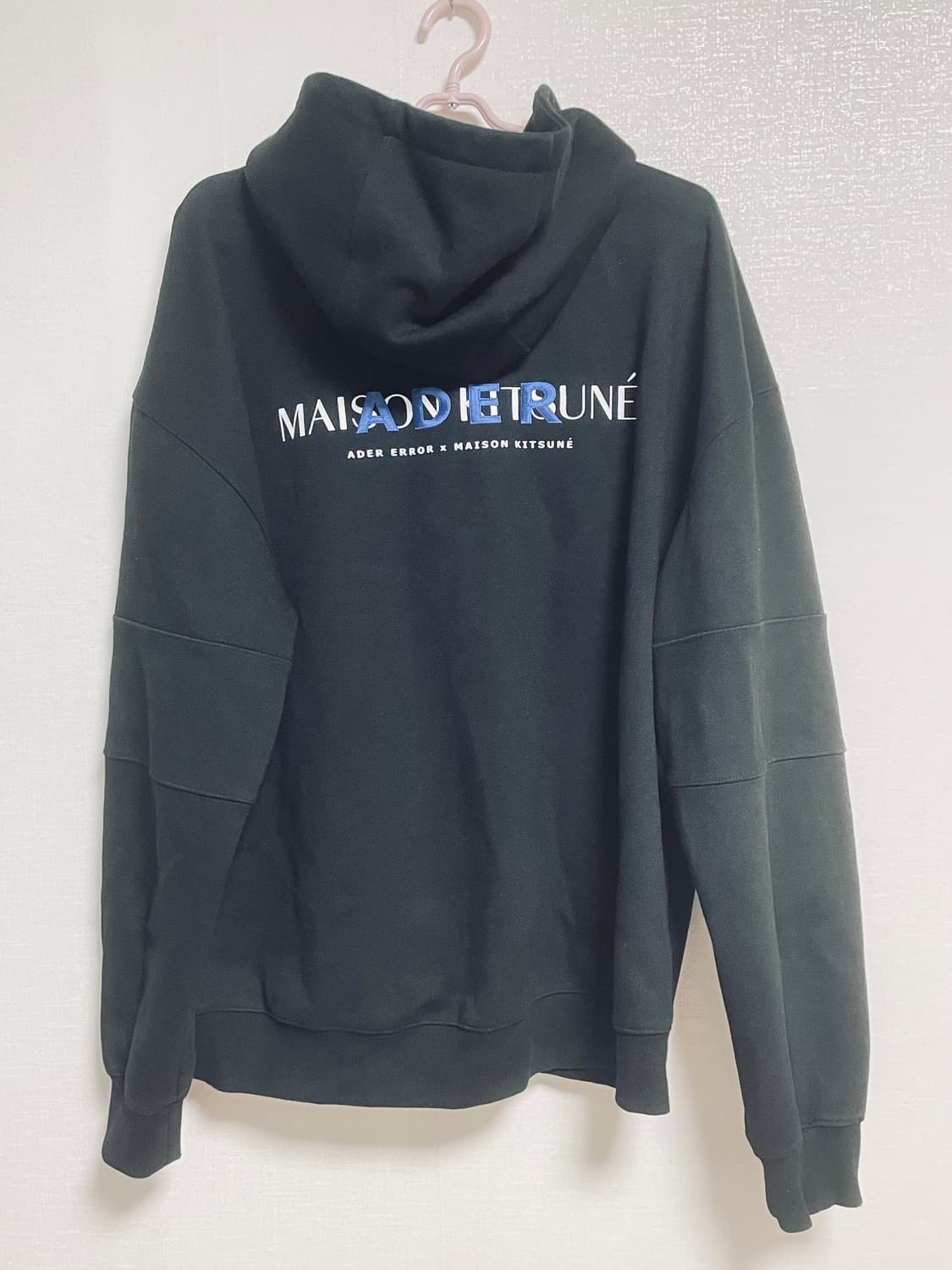 [A2]아더에러x메종키츠네 19시즌 후드 블랙 상품이미지2