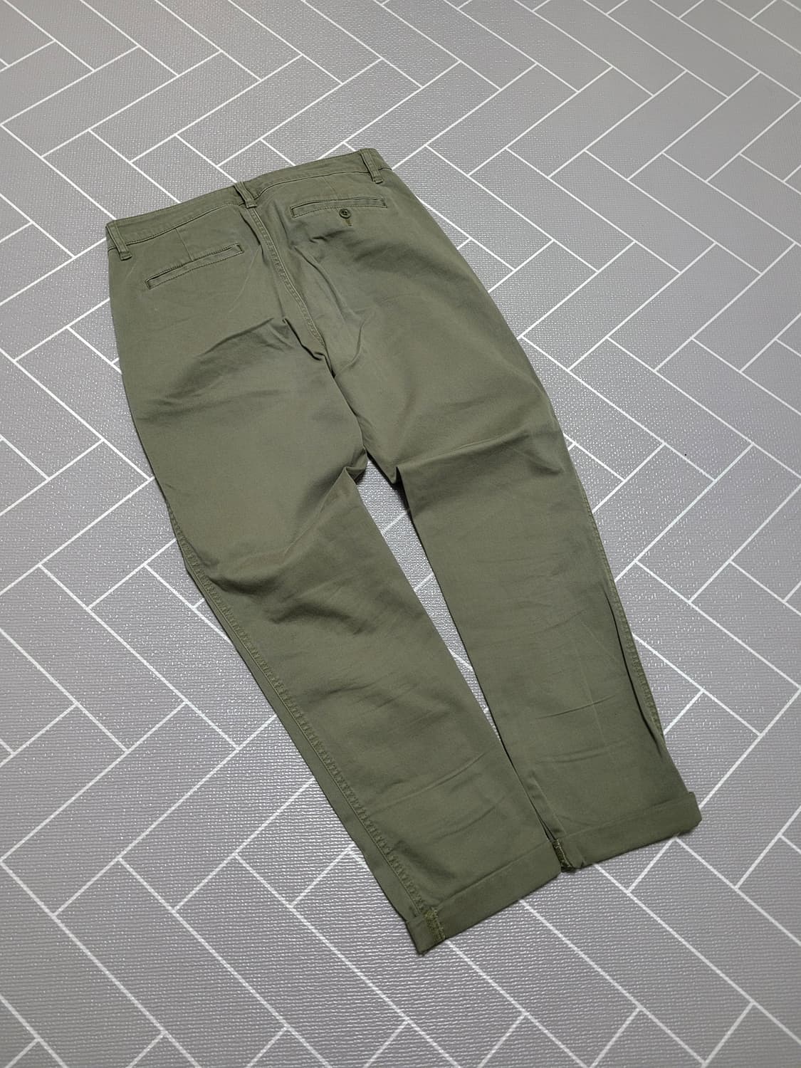 랄프로렌 로렌 여성 코튼 치노 팬츠 카키 S (55) 상품이미지2